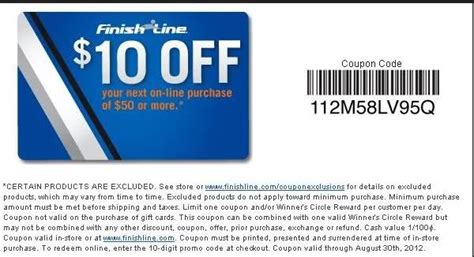 finish line coupons 10 off